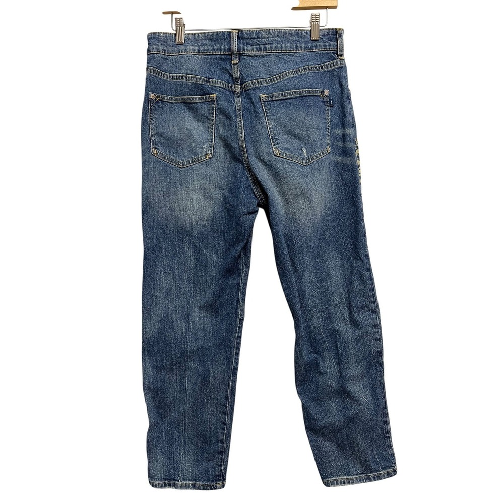 Pilcro and the Letterpress Blue Patchwork Cropped Jeans - Picture 12 of 12